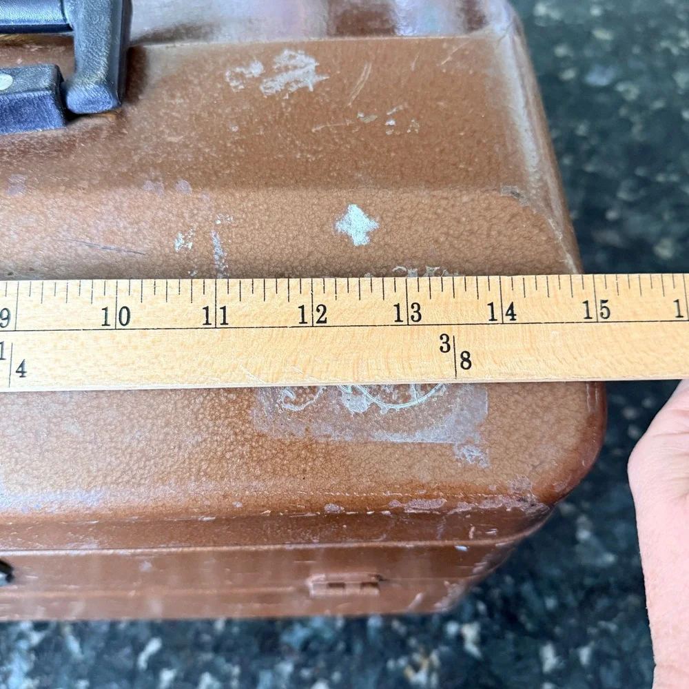 Vintage My Buddy Metal Tackle Box Cantilever Tool Chest Copper  Industrial Case